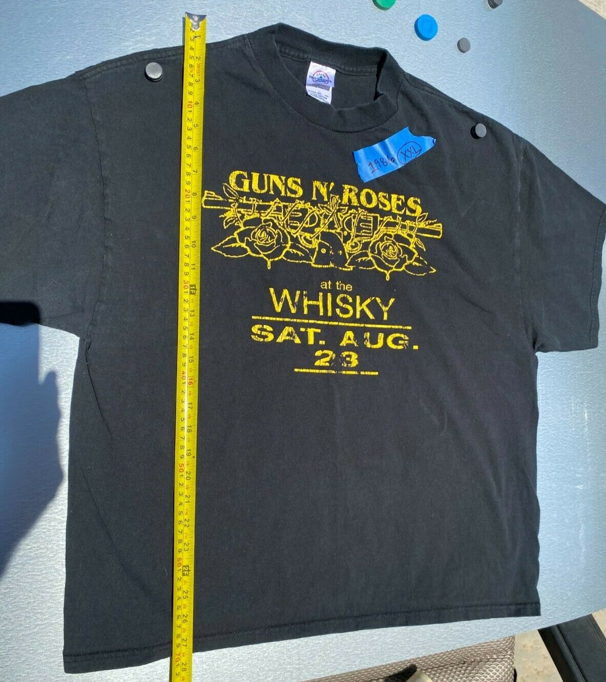 Vintage Concert Guns & Roses Gnr Whisky Show 08/23/1986 Xxl Not A Repop T Shirt