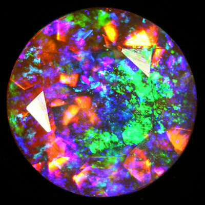 8mm Round Cut Nr Super Rainbow Electric Ethiopian Fire Welo Opal Wholesale Price