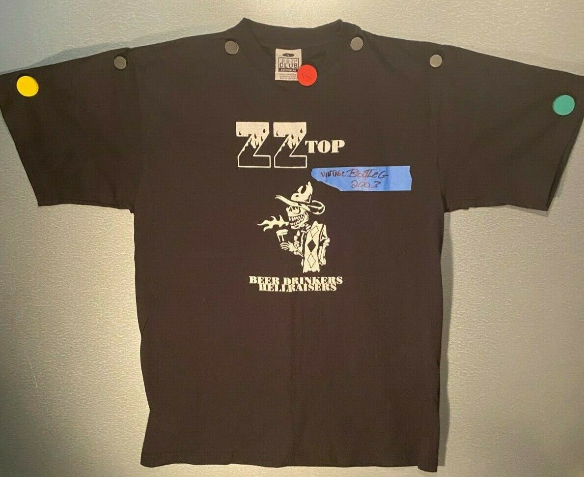 Vintage Concert Zz Top 2003 Bootleg Ted Nugent Kenny Wayne Sheppard T Shirt Lg
