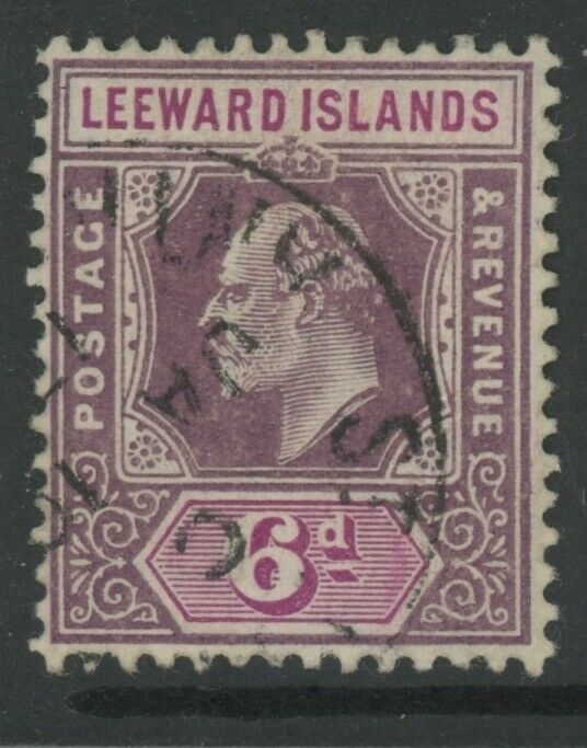 Leeward Is., Used, #36, Wmk 3, Clean, Sound