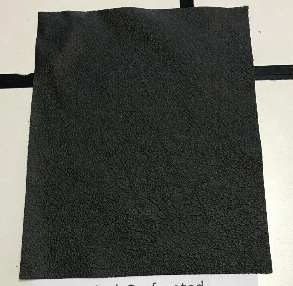 Super Sale Black Scrap Leather Cowhide Remnant 9.5" X 12" Tp35  Free Shipping