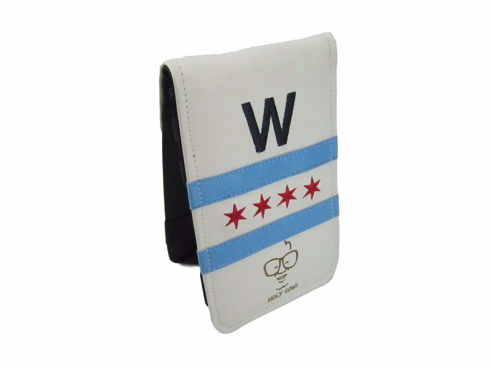 Sunfish Leather golf Scorecard Holder Cubs World Series - FLY THE W
