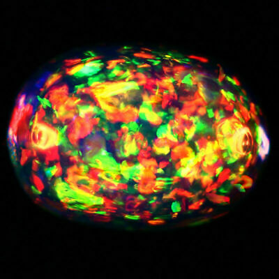 4x3mm Oval Top Super Rainbow Electric Ethiopian Fire Welo Opal Wholesale Price