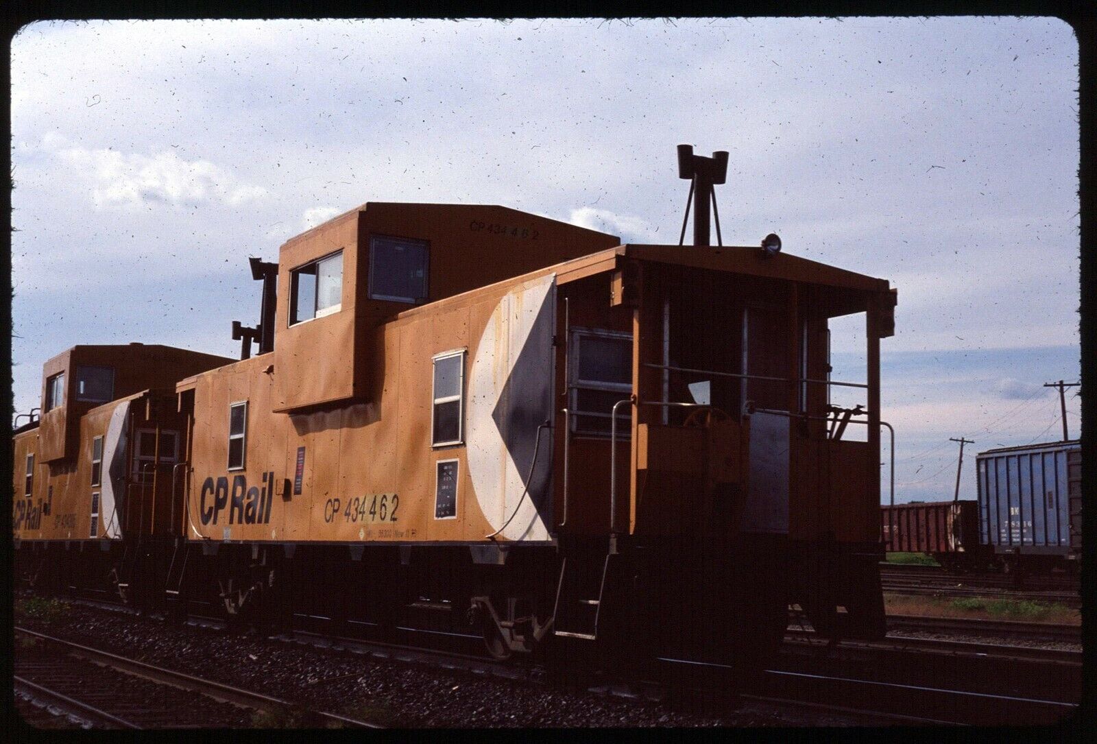 Original Rail Slide - CP Canadian Pacific 434462 Smith Falls ON 9-1978 - Ektachr
