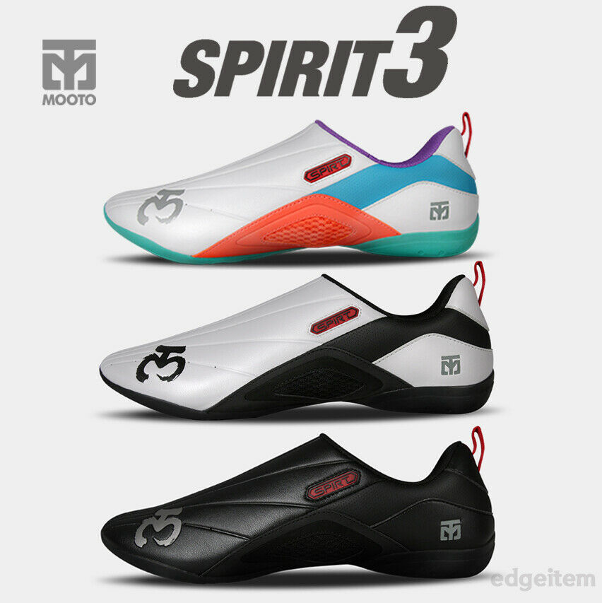MOOTO Spirit 3 Shoes White Black Lumi Latest Martial Arts Footwear Spirit3 (S3)
