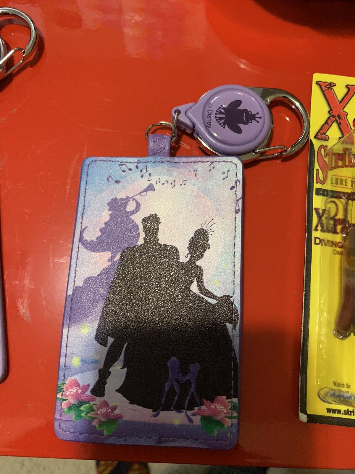 Disney Princess And The Frog Retractable Id Cardholder Nwot