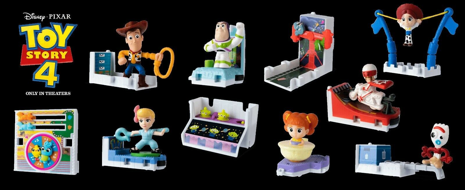 Pick Ur Favorite McDonald's 2019 Toy Story 4 Happy Meal Toys New Super Fast Ship