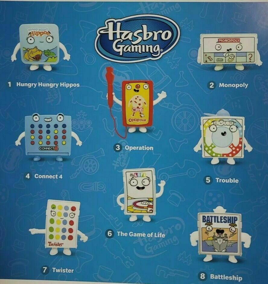 2021 Mcdonald's Hasbro Family Classic Games Happy Meal Toys Or Set