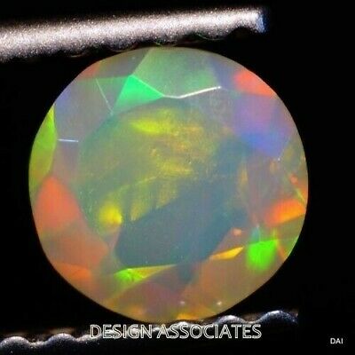 ETHIOPAIN WELO OPAL 3 MM ROUND MULTI FIRE FACETED CALIBRATED 5 PIECE SET F-315