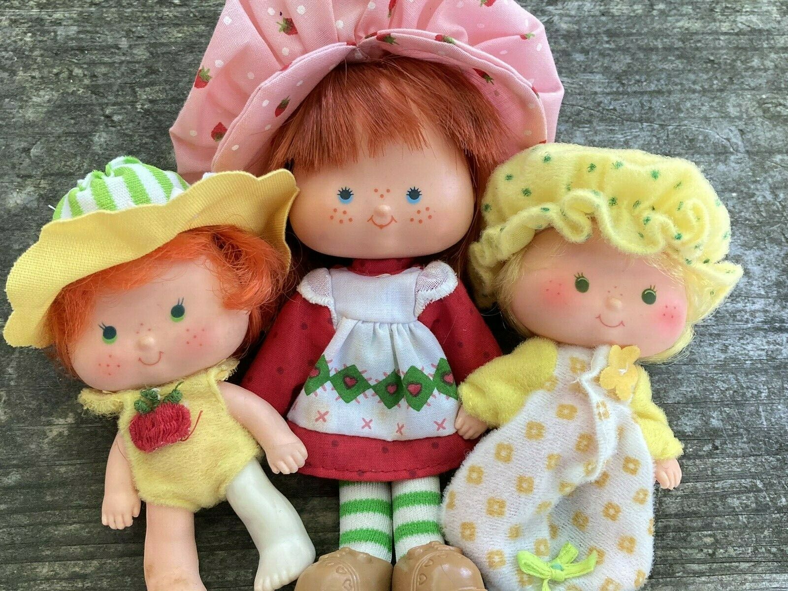 Vintage Strawberry Shortcake And Friends Doll Lot Of 3