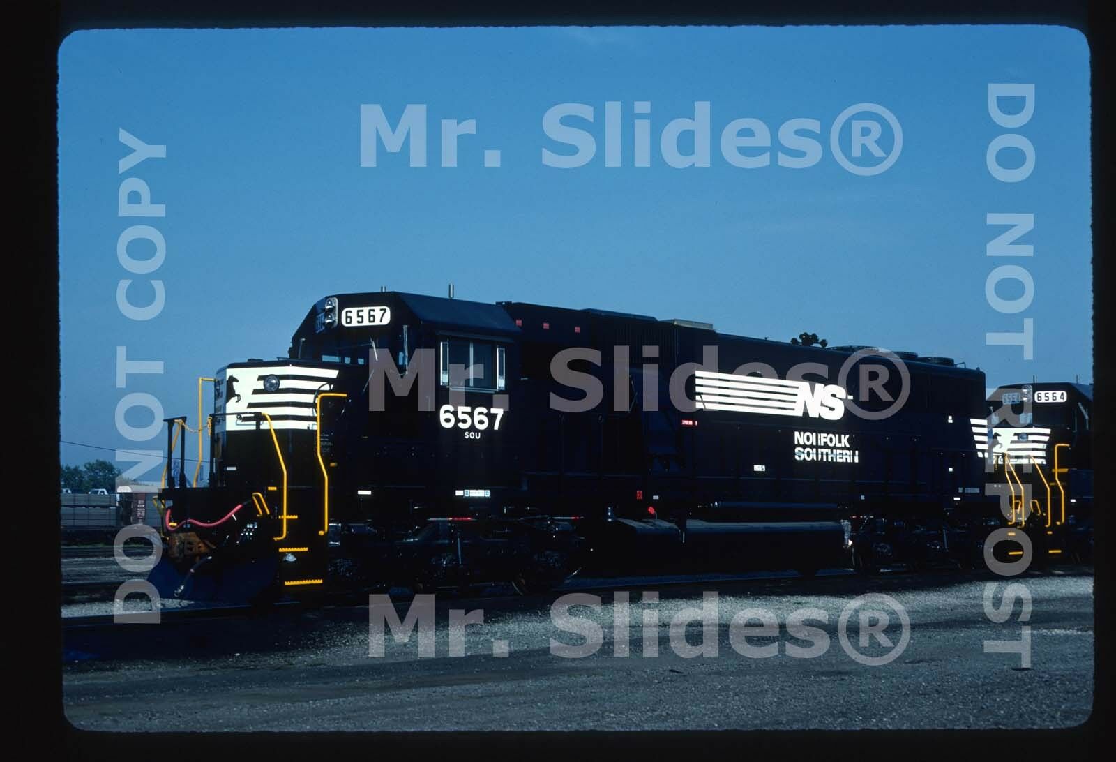 Original Slide Norfolk Southern New SD60 6567 Chicago IL 1985