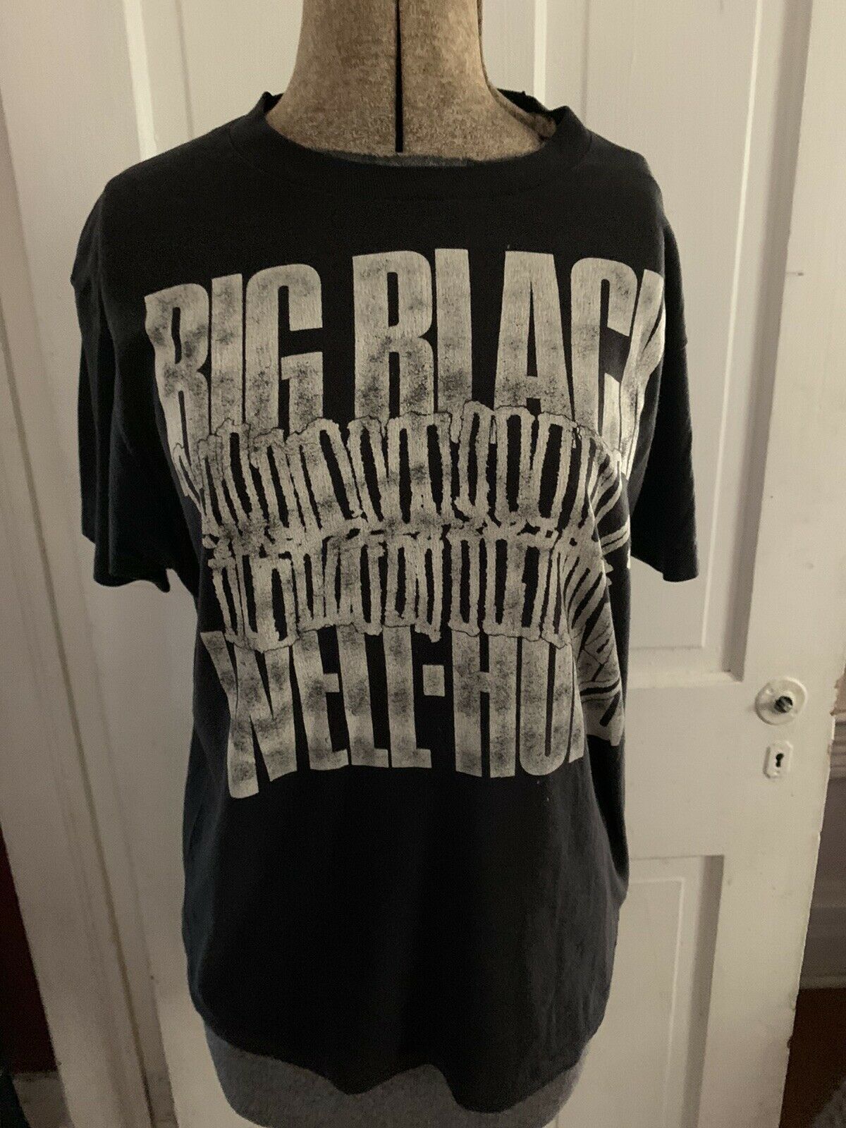 Vintage Big Black 1980's  Punk Rock T-Shirt, Well Hung, Size L