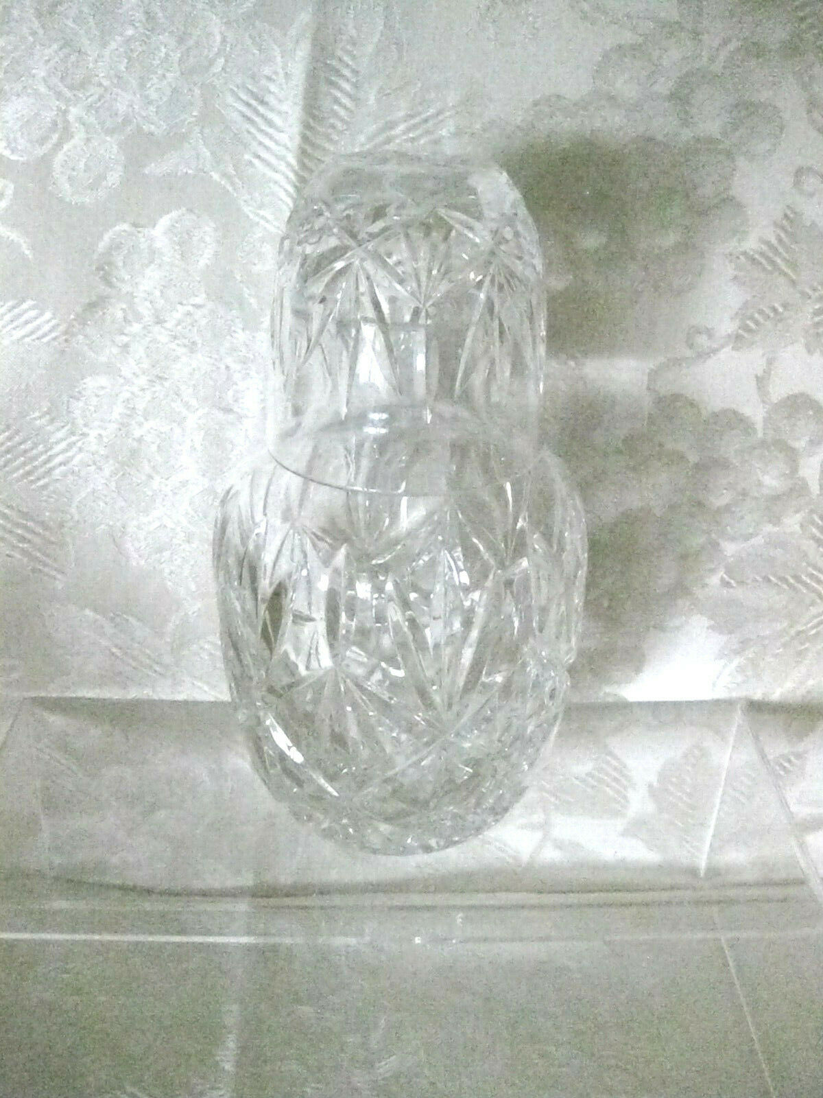 Brilliant Deep Cut Crystal Glass  Water Carafe Decanter Bar Cup Tumbler   Dnr