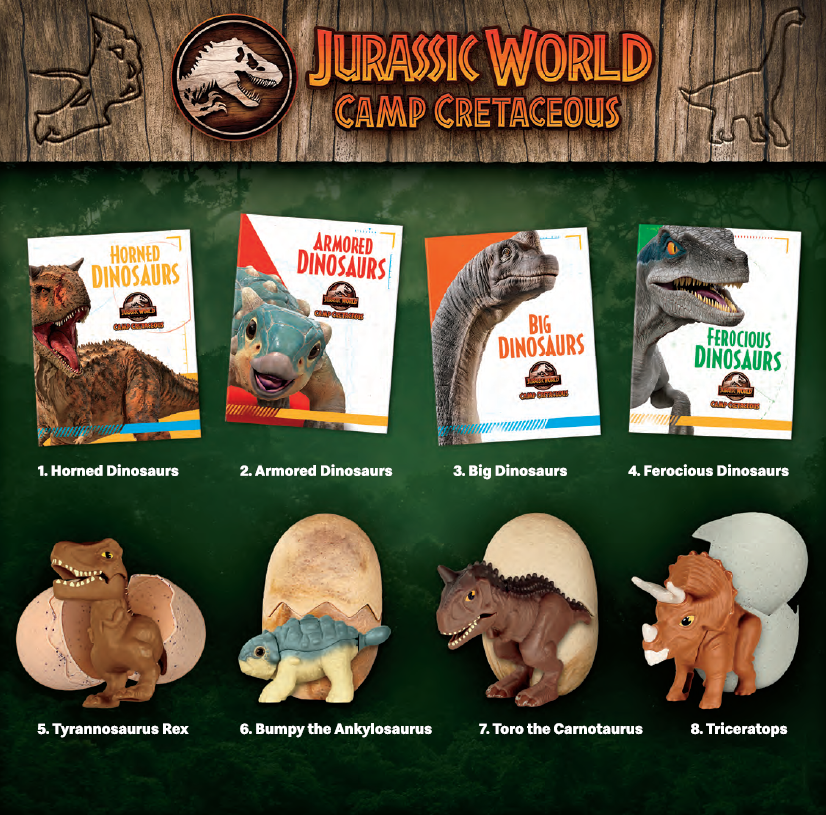 2020 Mcdonald's Jurassic World Camp Cretaceous Happy Meal Toys Choose Toy Or Set