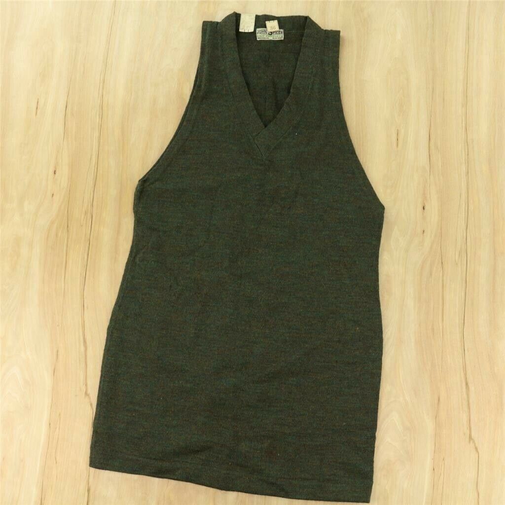 1920's 1930's Nwt Nos Deadstock John Spicer Knit Goods Sweater Vest 36 Tag -