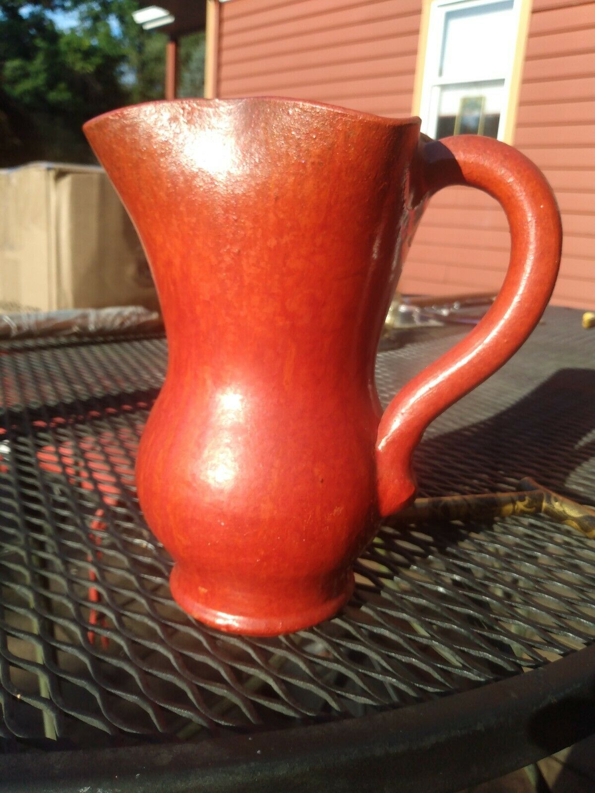 North Carolina Chrome Red Pitcher - Great Color/crystalline