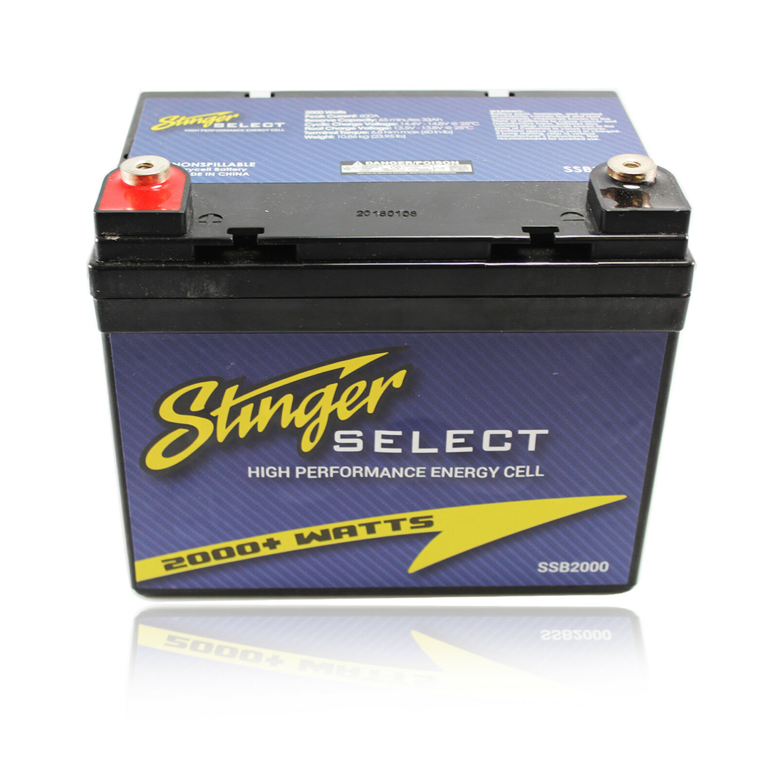 Stinger Select SSB2000 Second Battery for Car/Boat/Marine Audio Stereo 2000 Watt