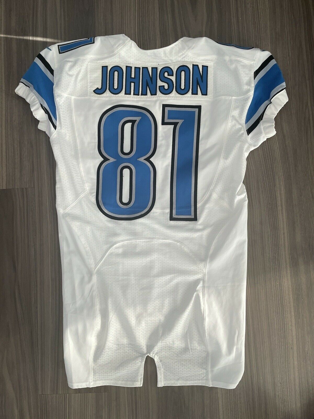 Calvin Johnson Game Issued Used Worn Jersey Detroit Lions Hall Of Fame Loa