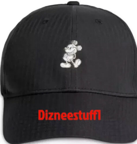 Disney Parks Nike Golf Mickey Mouse Dri-fit Adjustable Baseball Hat Cap Black