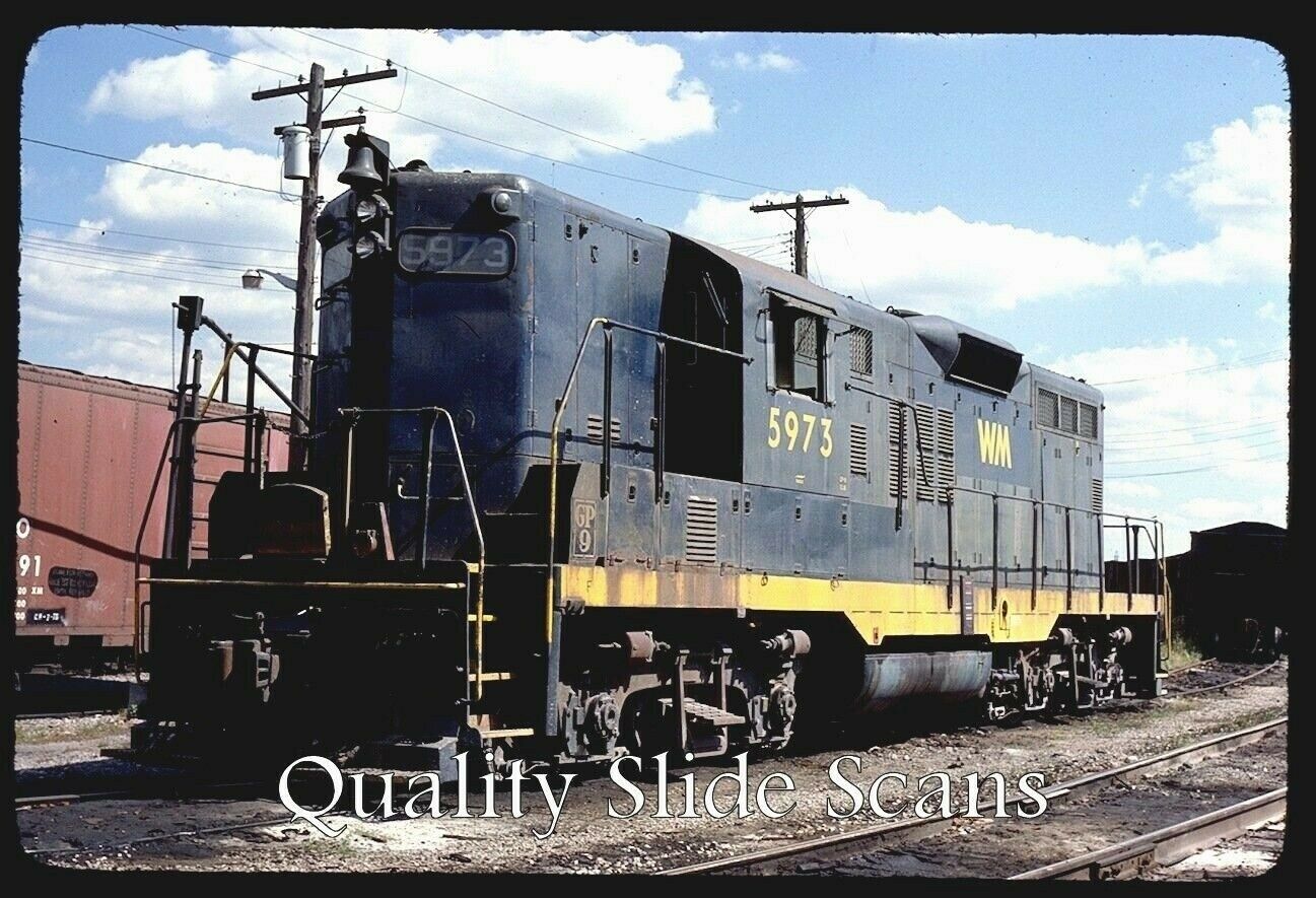 Orig. Slide Western Maryland 5973 Youngstown, OH on 9-10-77