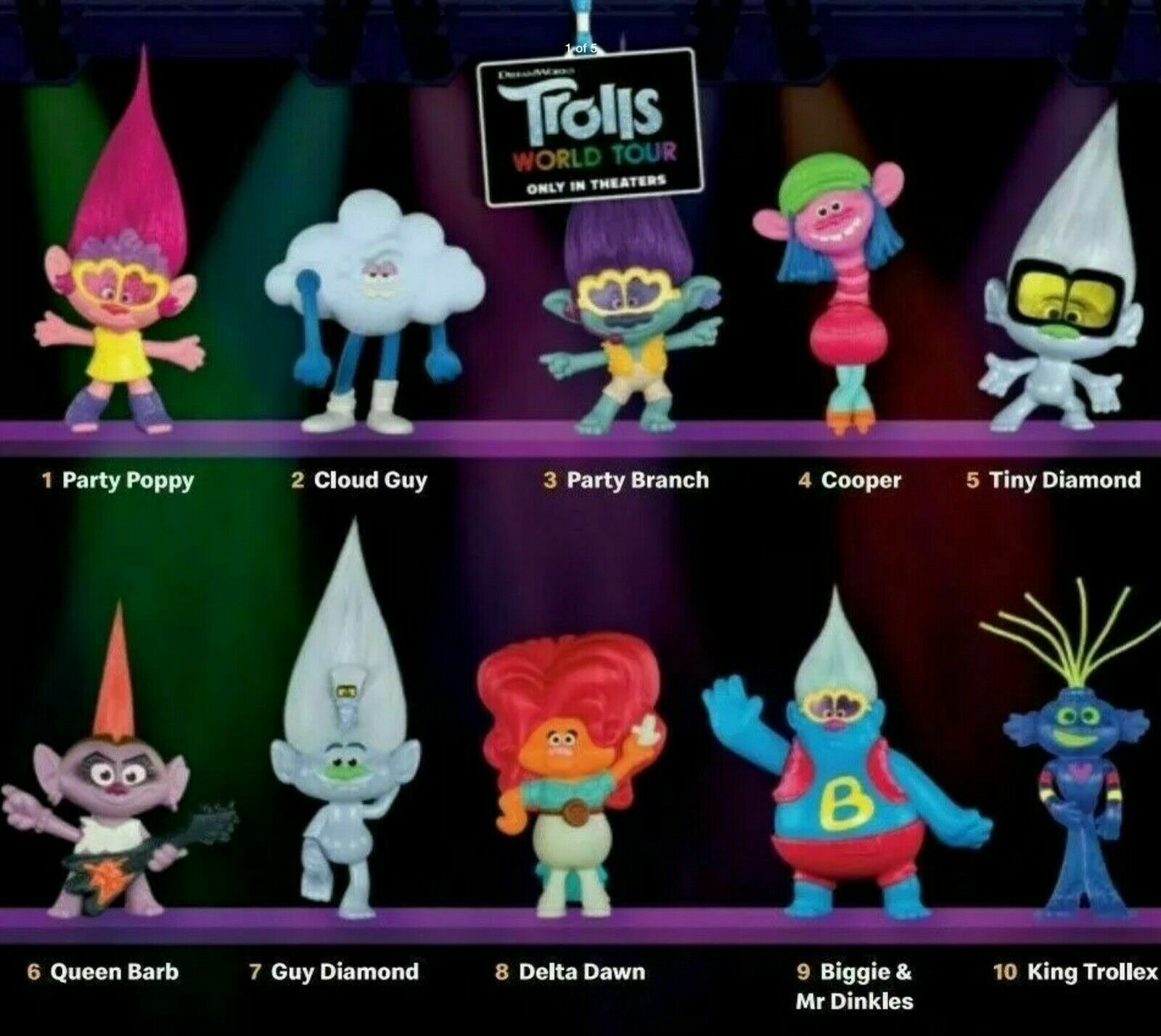 2020 Mcdonald's Trolls World Tour Dreamworks Happy Meal Toys Choose Toy Or Set