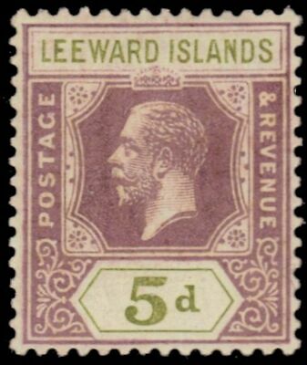 Leeward Islands 74 - King George V "1922 Die Ii Keyplate" (pf92060)