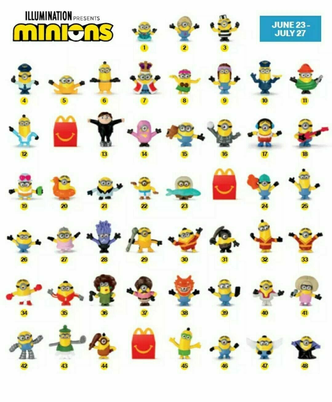 2020 Mcdonald's Minions Rise Of Gru Dreamworks Happy Meal Toys Choose Toy Or Set