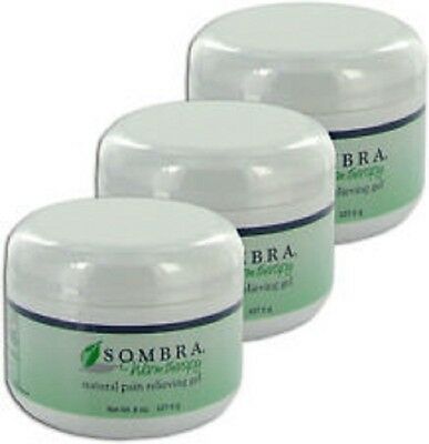 (3 pack)Sombra's Original Warm Therapy Pain Relieving Gel 8oz Jar(FREE SHIPPING)