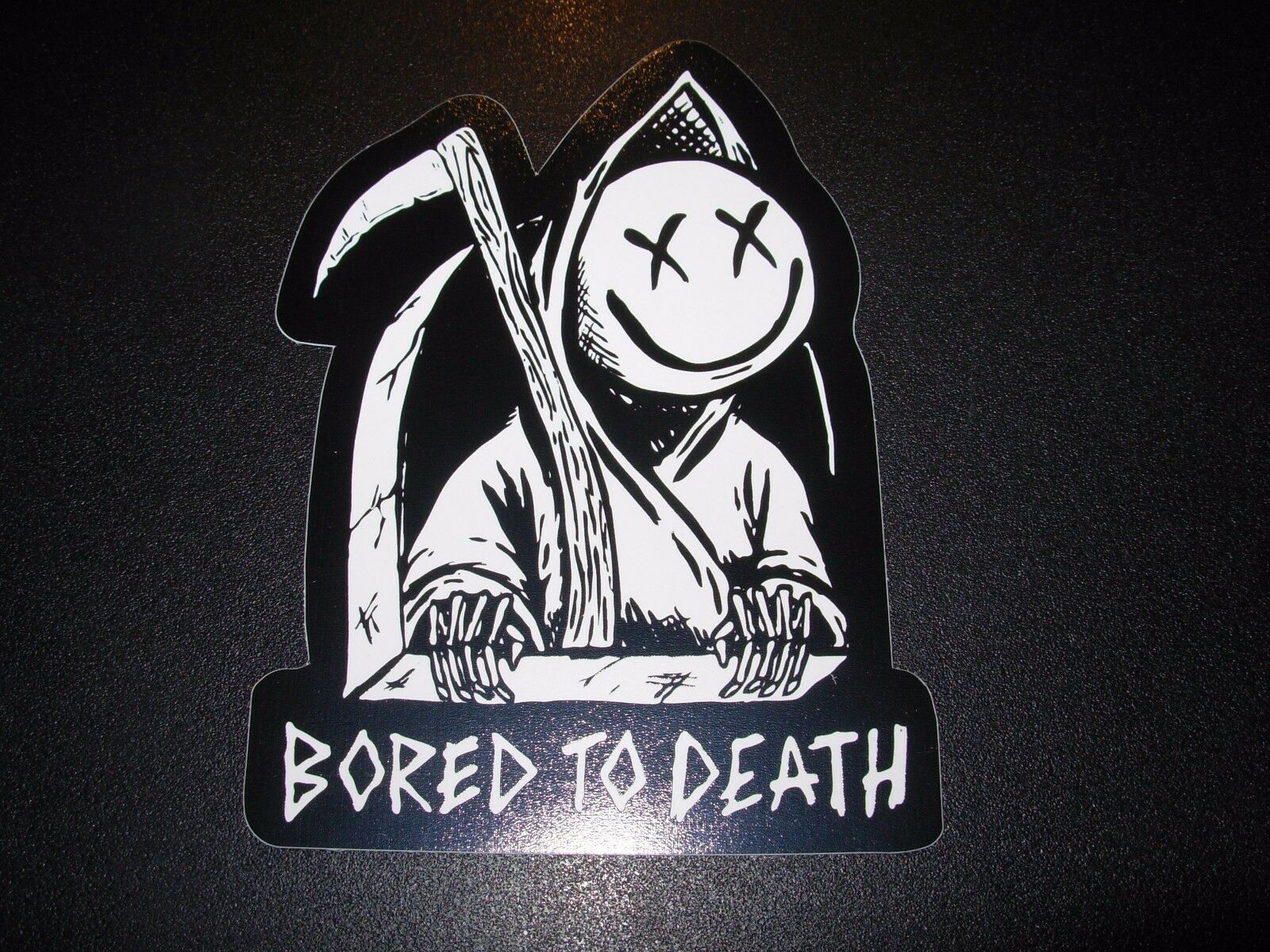 BLINK 182 Bored To Death California Smiley Logo Sticker Decal Skate skateboard