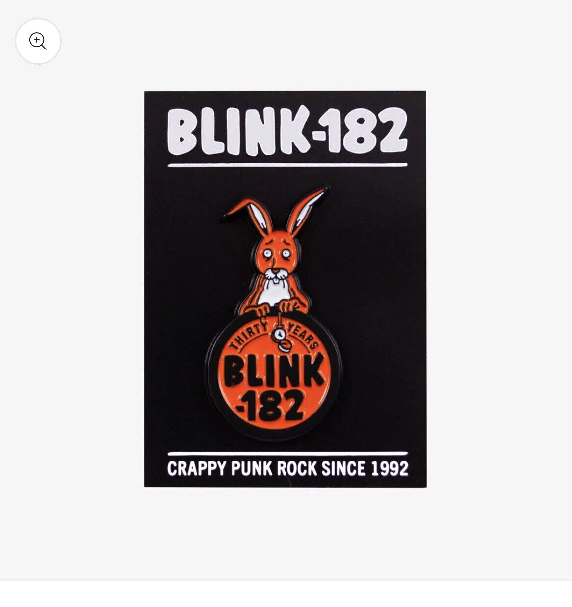 Blink 182 Clock Enamel Pin October Rare Limited #182 30th Anniversary LE182
