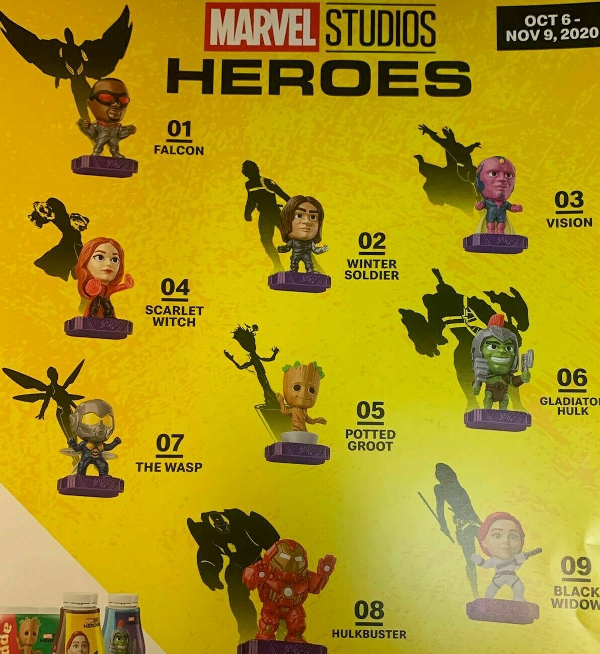 2020 Mcdonald's Marvel Studios Heroes Happy Meal Toys Choose Toy Or Set