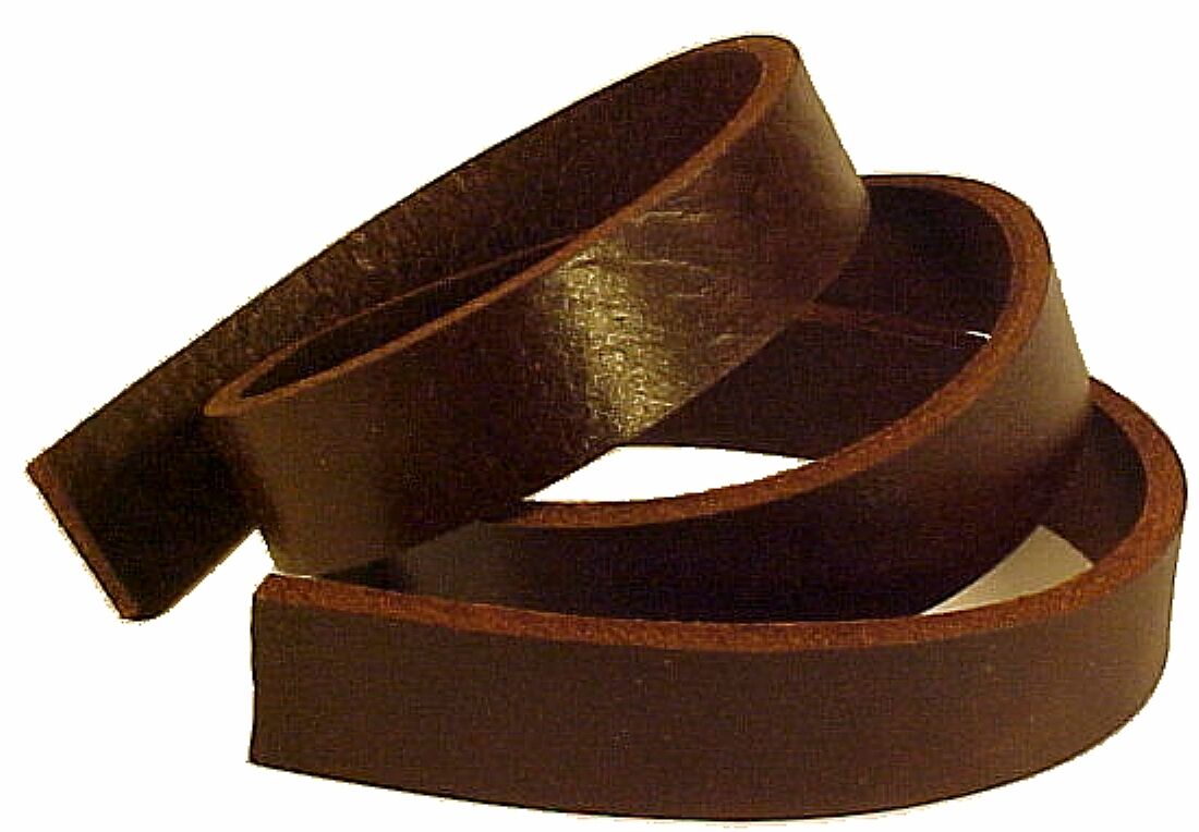 Brown Buffalo Leather (8-9oz Heavy Wgt 1/8"-9/64") Strip Strap Belts Leatherrush