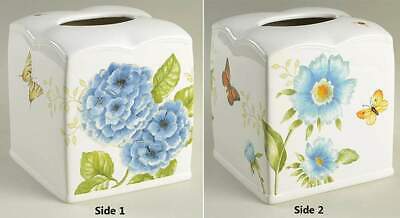 Lenox Butterfly Meadow Blue Square Tissue Box Cover 11581916
