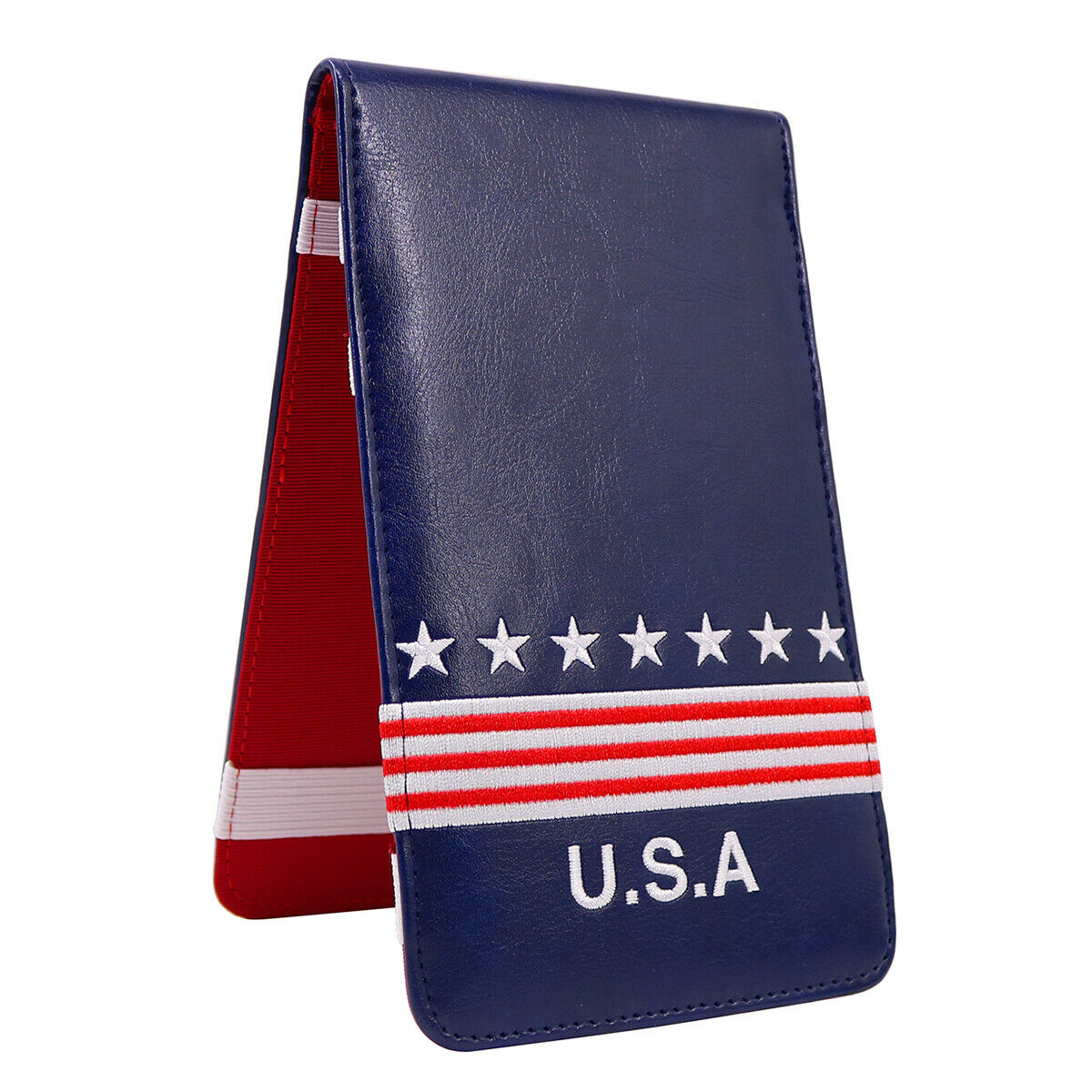 Craftsman Uncle Sam Golf Scorecard /yardage Book Holder Cover W/balls Marker Usa