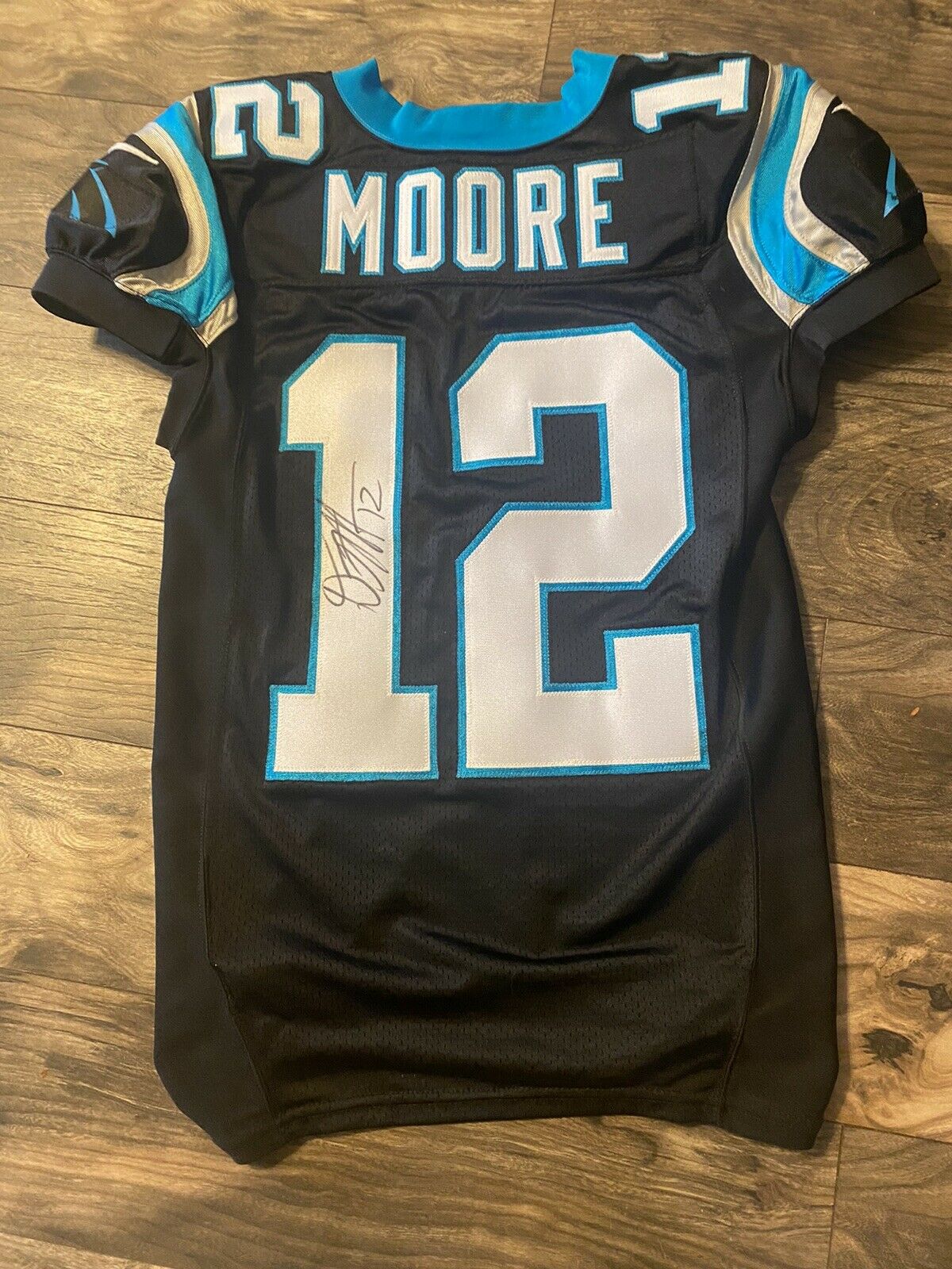 Carolina Panthers Dj Moore Game Issued Not Worn Signed Jersey