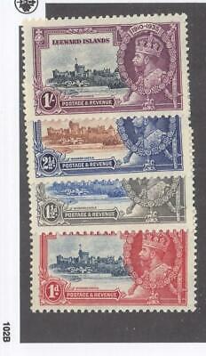 Leeward Islands # 96-99 Vf-mnh Kgv  1935 Silver Jubilees Cv $43 (lw)