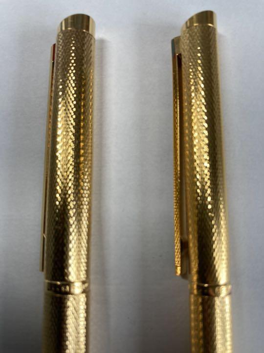 Dunhill Ballpoint Pen Gold Fountain Pen Set Free Shipping From Japan