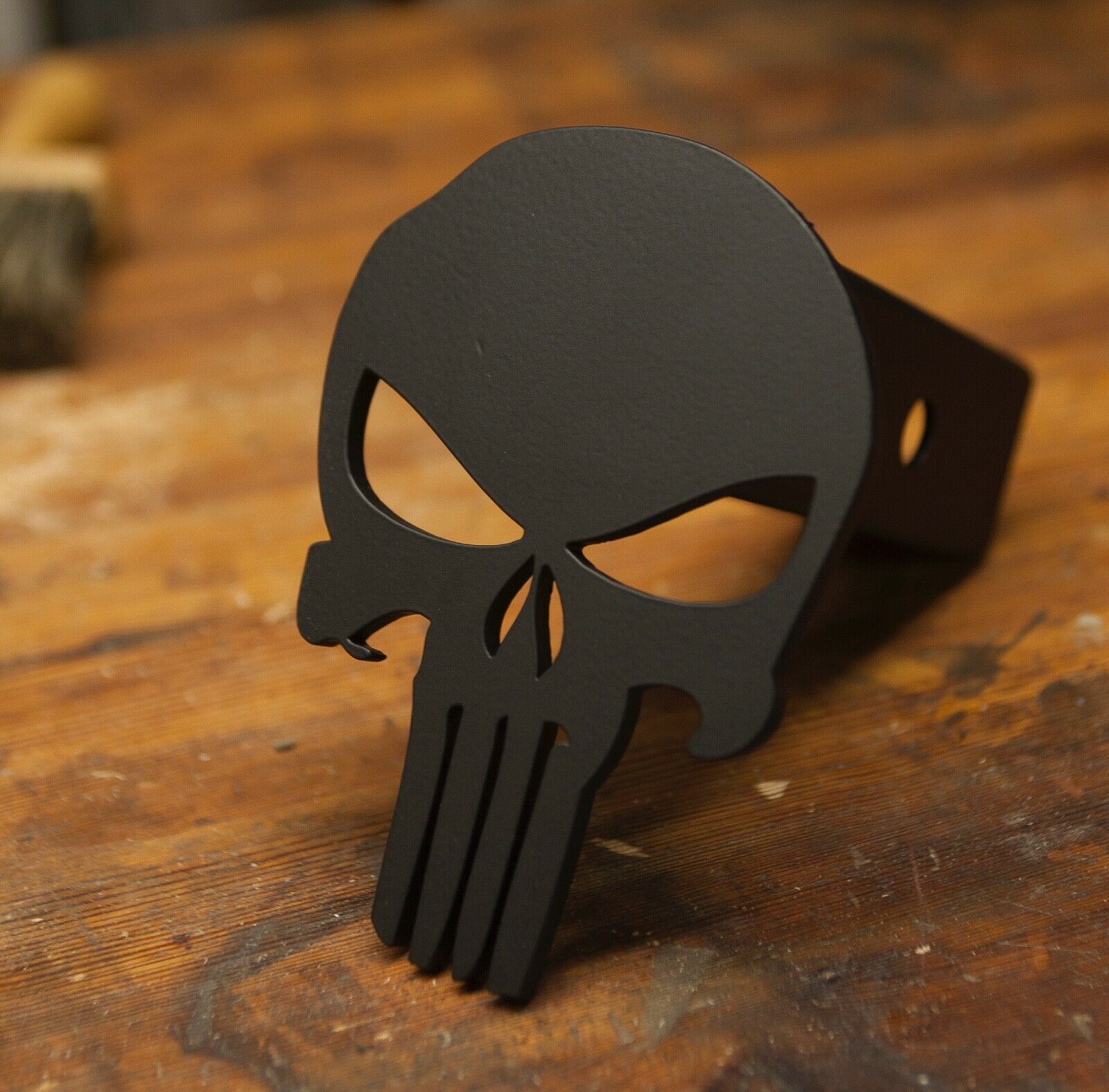 Punisher Trailer Hitch Cover - Steel and Powder Coated - Fits 2