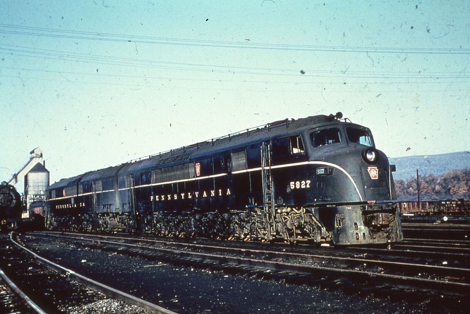 PRR DR-12-8 #5827 Altona Pa. 1959 Train Slide Charley's Slides ts 574